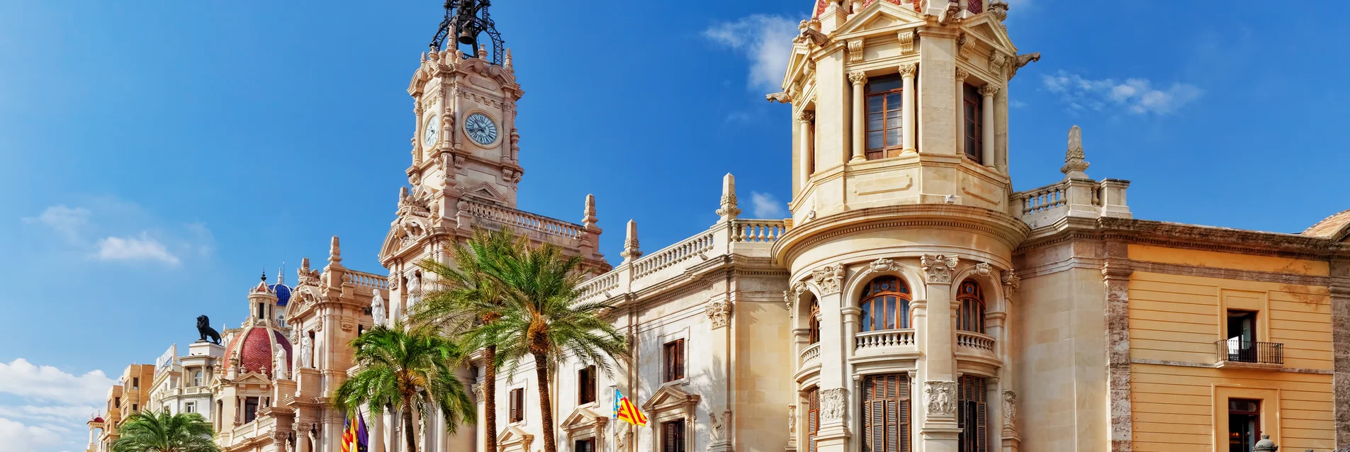 Vue de la piscine de l'hôtel à Valence